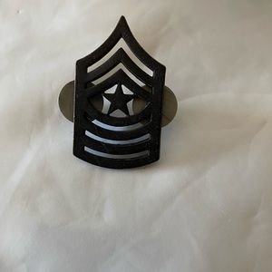 US MILITARY Sergeant Major Rank Pin